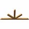 Ekena Millwork Saratoga Rough Sawn Timber Gable Bracket, Western Red Cedar, 108"W x 49"H x 4"D x 6"F, 11/12 Pitch GBW108X49X0406SAR00RWR - alternate 3